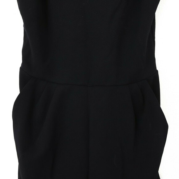 Aqua Cora Scuba Romper Size XS Bow Shoulder Sleeveless Navy Blue NWT B65 - Picture 5 of 5